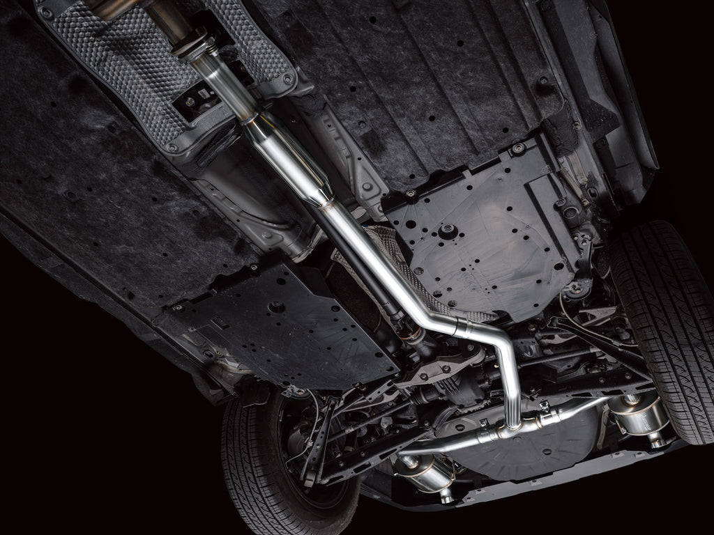 AWE 0FG Exhaust for Subaru Outback 2.4T - Dual BashGuards