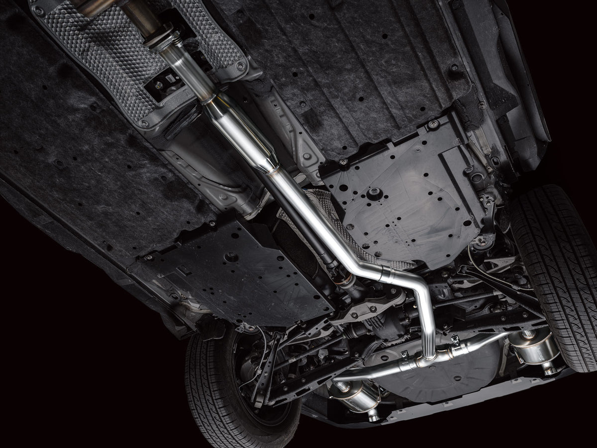 AWE 0FG Exhaust for Subaru Outback 2.4T - Dual BashGuards