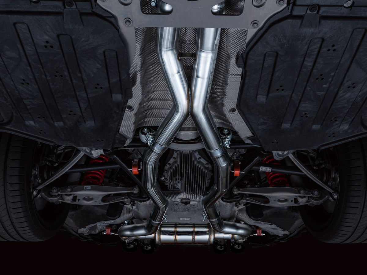AWE SwitchPath Catback Exhaust for BMW G8X M3/M4 - 4.5" Diamond Black Tips
