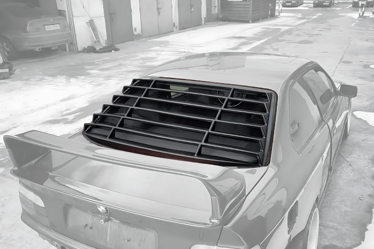 BMW E36 Coupe Series 3 Black Back Windshield Louvers (1992 - 1999)