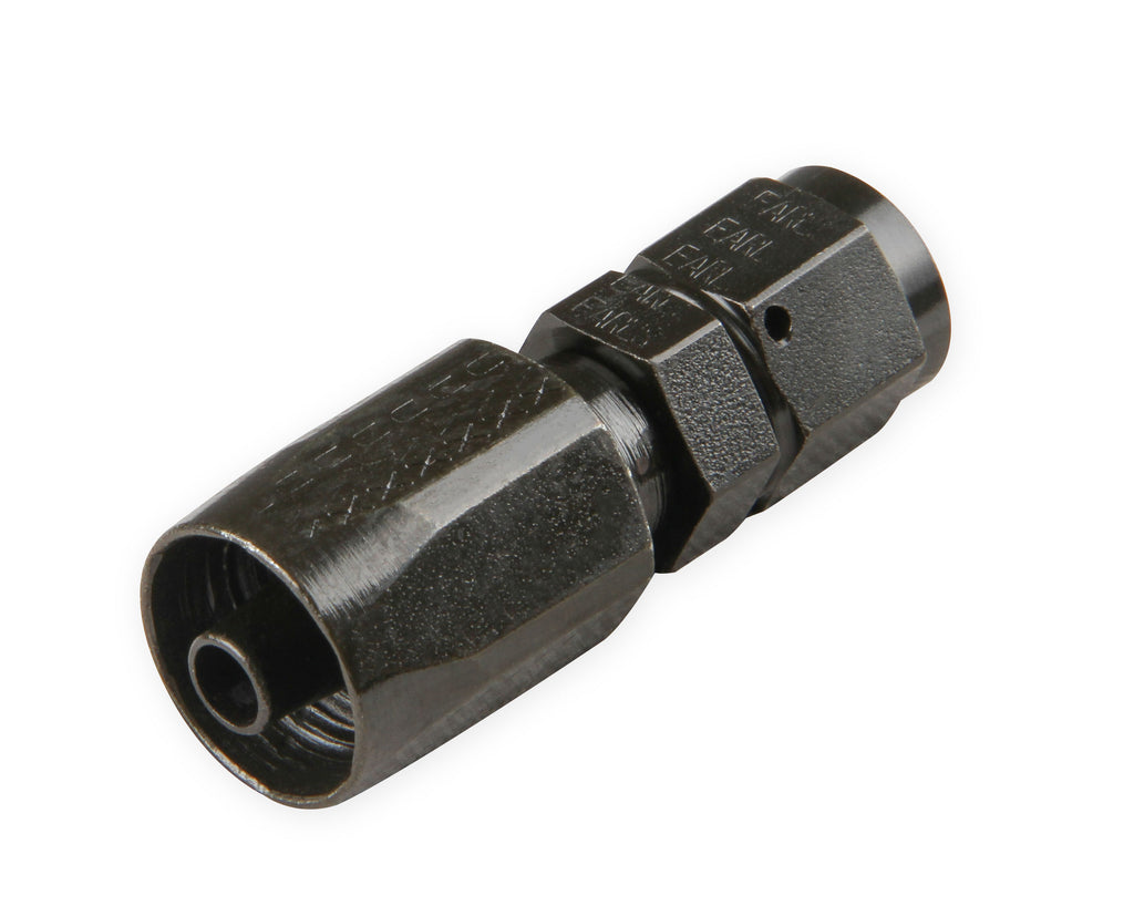 Power Steering Hose End - Straight -6 AN - Steel w/ Black Chromate Finish
