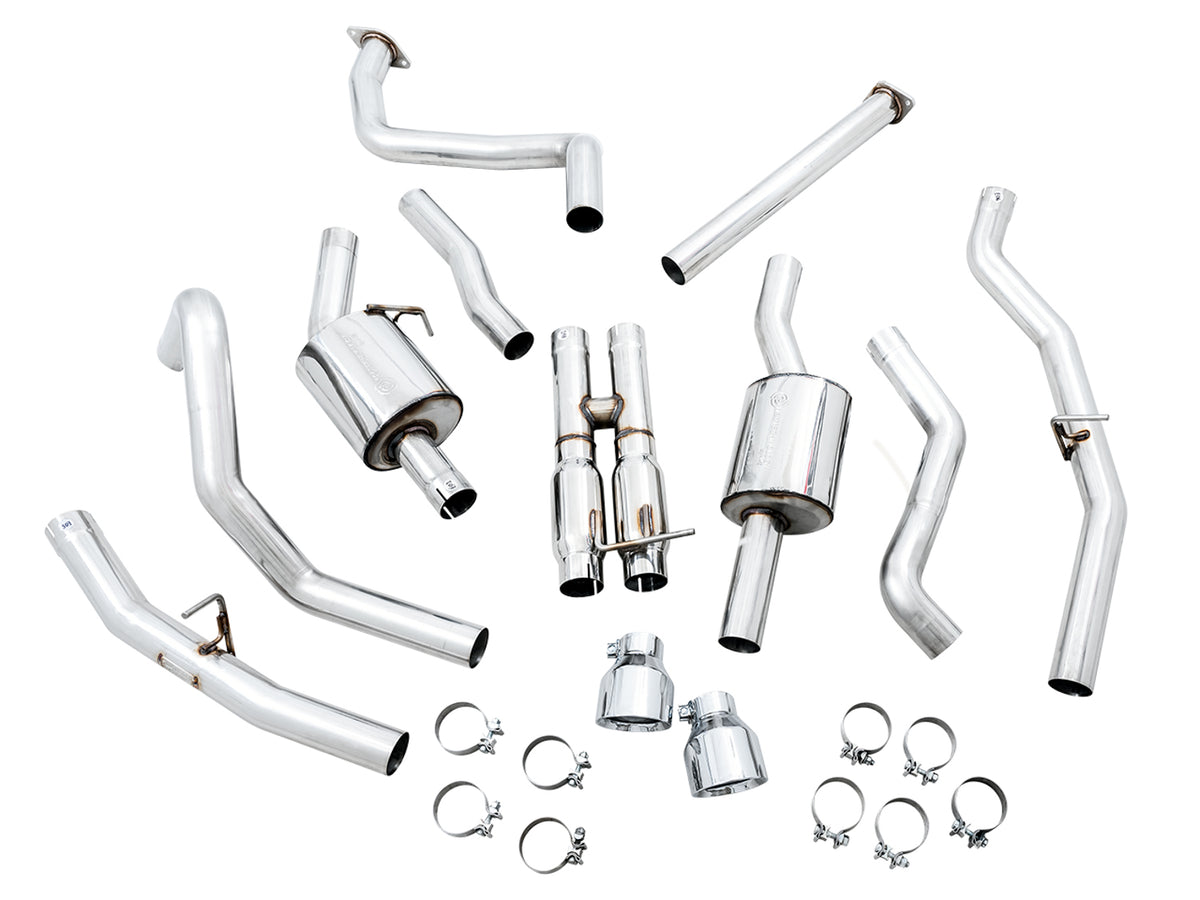 AWE 0FG Catback Exhaust for RAM TRX - 5" Chrome Silver Tips