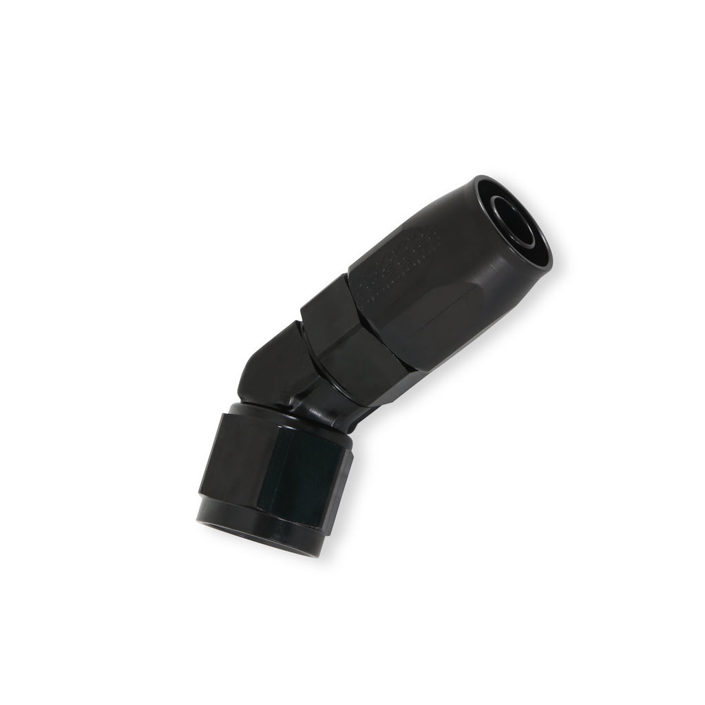 Earls 45 Degree Swivel-Seal® Hose End AN -8 - Black