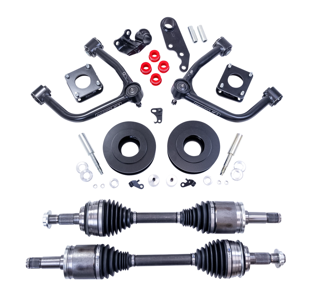 3.0'' SST Lift Kit Front with 1.26'' Rear with Upper Control Arms with CV Axle