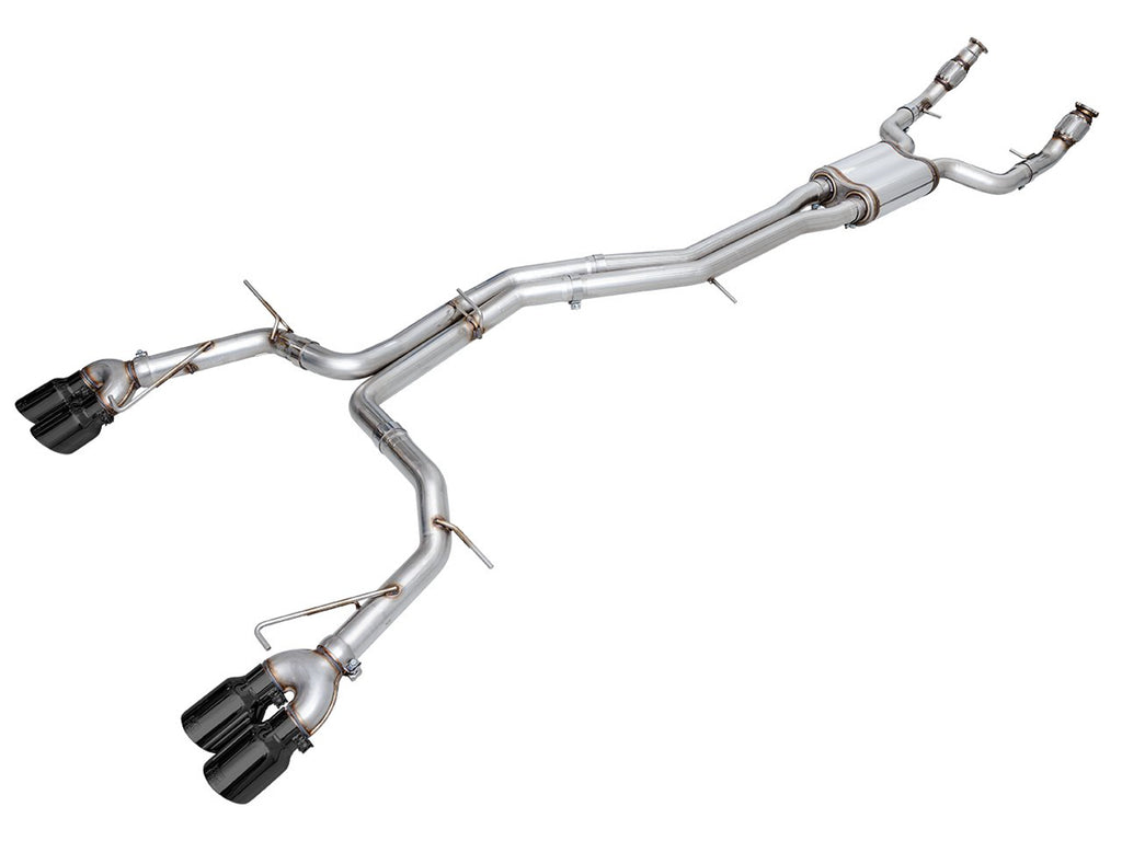 AWE Track Edition Exhaust for Audi C8 S6/S7 - 4.5" Diamond Black Tips