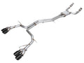 AWE Track Edition Exhaust for Audi C8 S6/S7 - 4.5" Diamond Black Tips