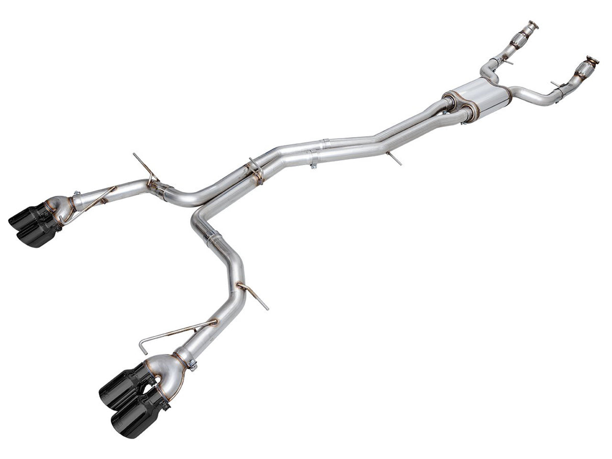 AWE Track Edition Exhaust for Audi C8 S6/S7 - 4.5" Diamond Black Tips