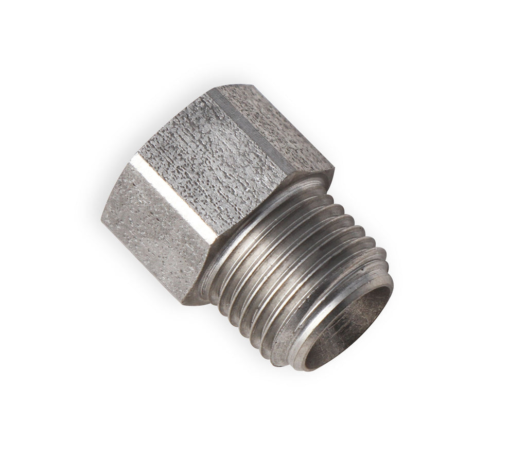 Hardline Reducer - Stainless Steel - 7/16"-24 Inverted Flare Male to 3/8"-24 Inverted Flare Female for 1/4" Tubing.