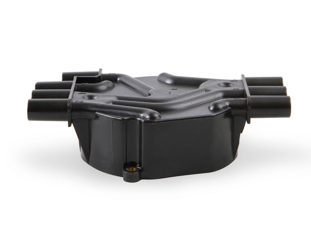 Distributor Cap - Chevy / GMC Vortec - V6 - Socket Style - Crab - Black - 120142 distributor cap is a crab style black cap that fits Chevy / GMC VORTEC V6.