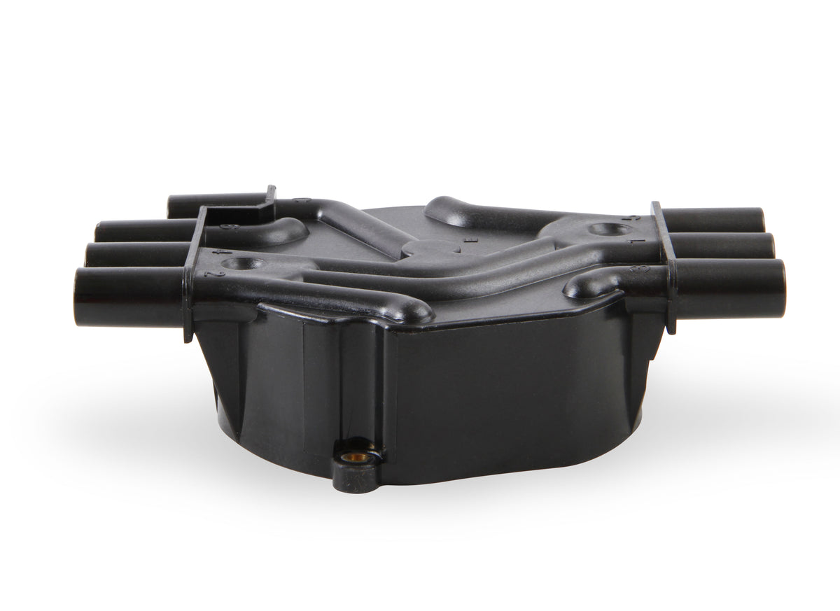 Distributor Cap - Chevy / GMC Vortec - V6 - Socket Style - Crab - Black - 120142 distributor cap is a crab style black cap that fits Chevy / GMC VORTEC V6.
