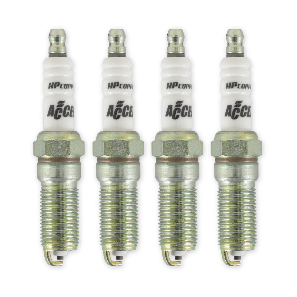 HP Copper Spark Plug - Ford EcoBoost 1.6L, 2.0L and 2.3L I4 engines -Two heat range colder - 4-pack