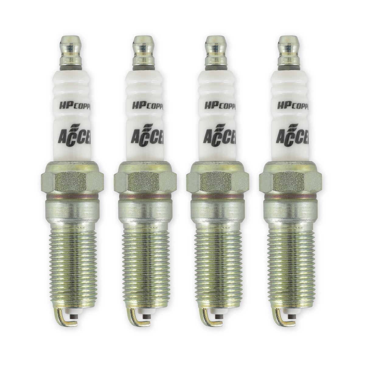 HP Copper Spark Plug - Ford EcoBoost 1.6L, 2.0L and 2.3L I4 engines -Two heat range colder - 4-pack