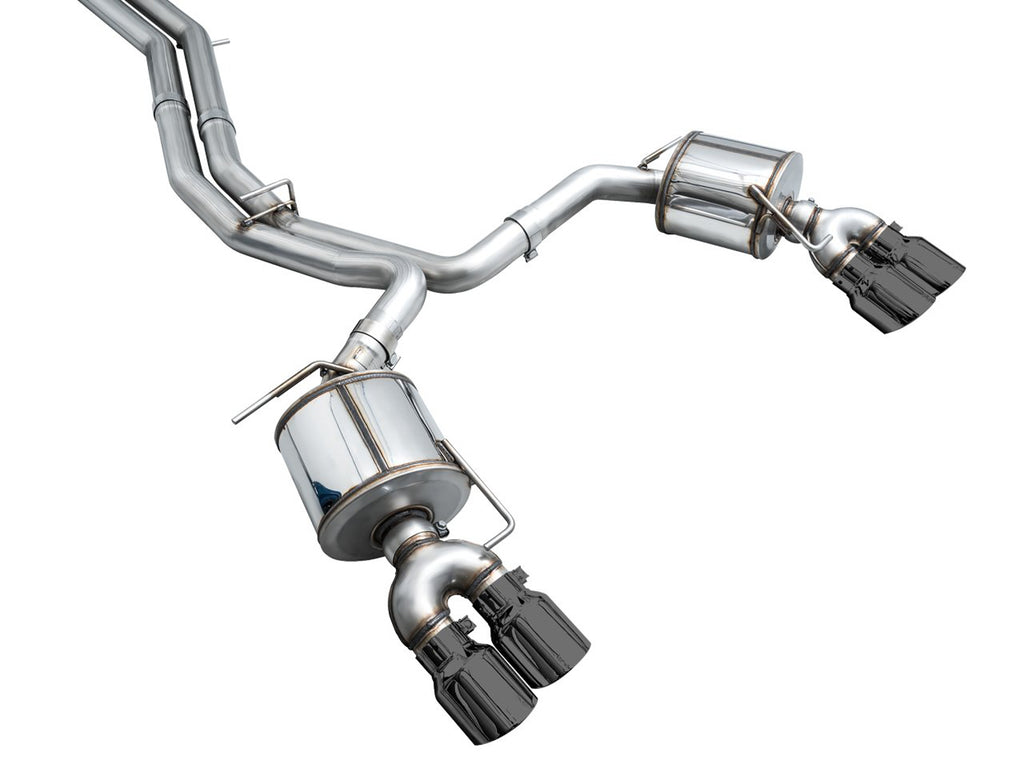 AWE Touring Edition Exhaust for Audi C8 S6/S7 - 4.5" Diamond Black Tips