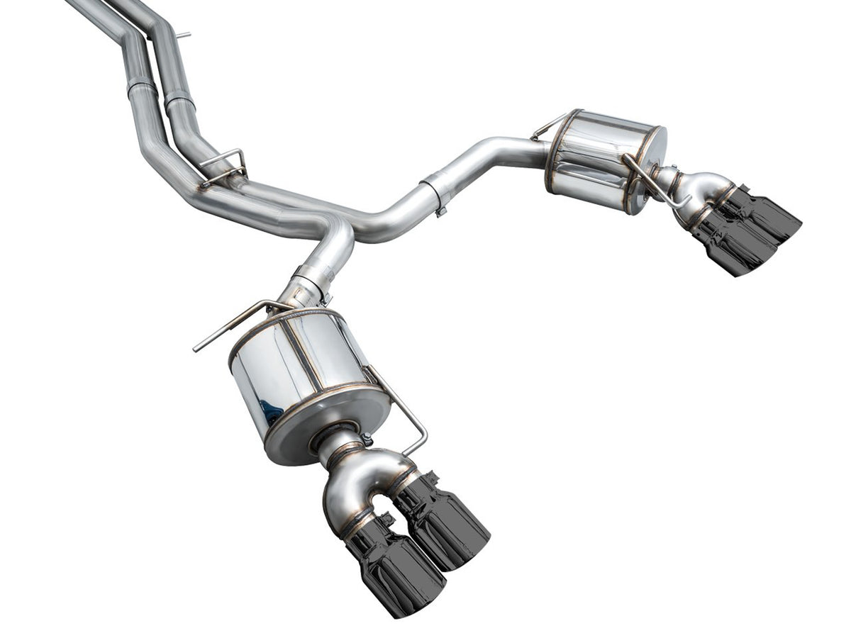 AWE Touring Edition Exhaust for Audi C8 S6/S7 - 4.5" Diamond Black Tips