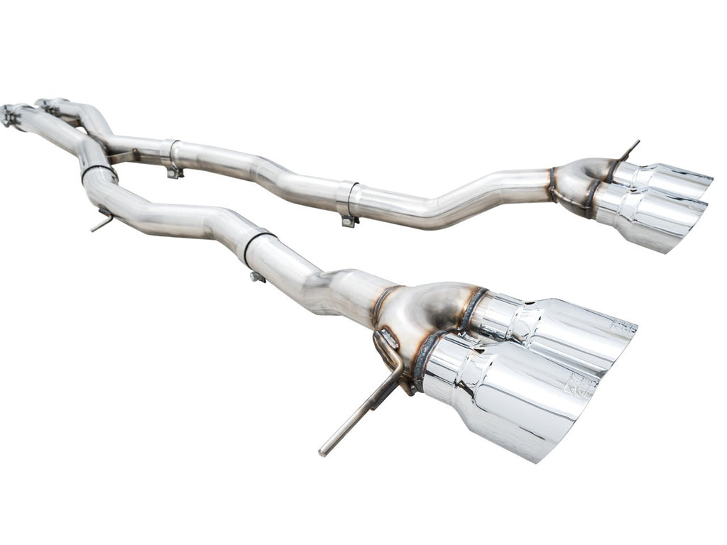 AWE Track Edition Catback Exhaust for BMW G8X M3/M4 - 4.5" Chrome Silver Tips