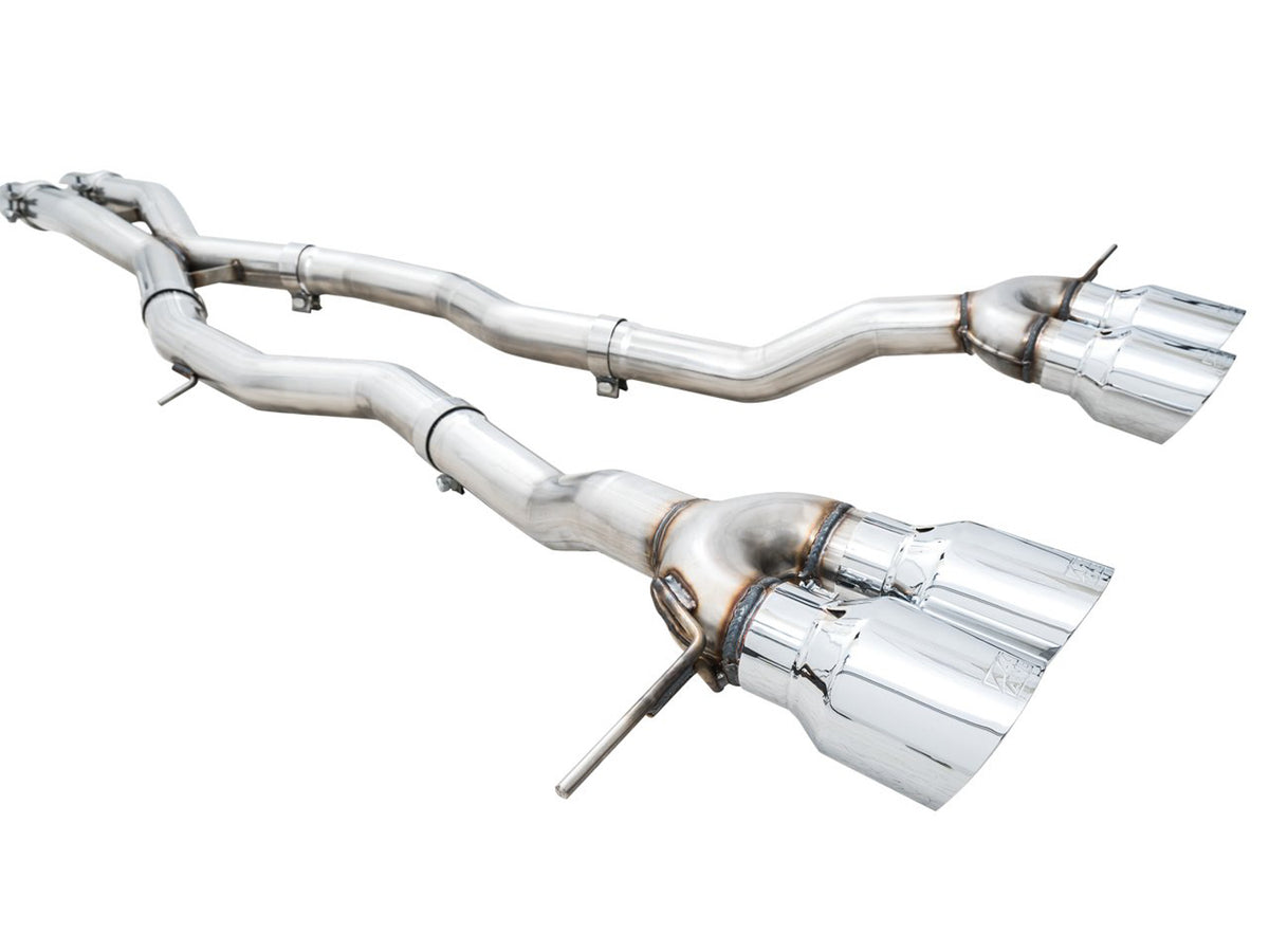 AWE Track Edition Catback Exhaust for BMW G8X M3/M4 - 4.5" Chrome Silver Tips