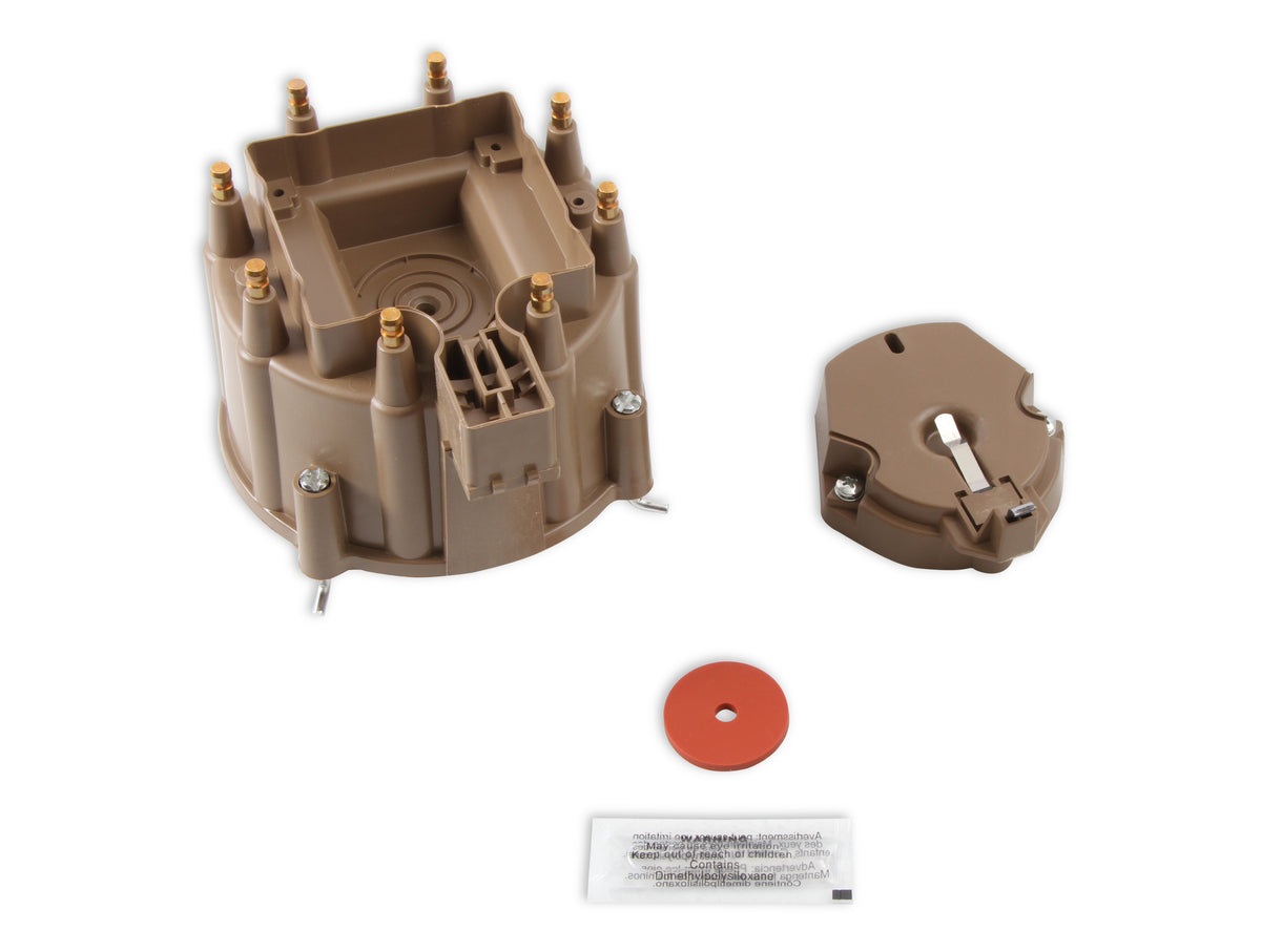 Distributor Cap & Rotor Kit - HEI Style - Tan - 1972-1986 Various GM - Clamp Down Cap