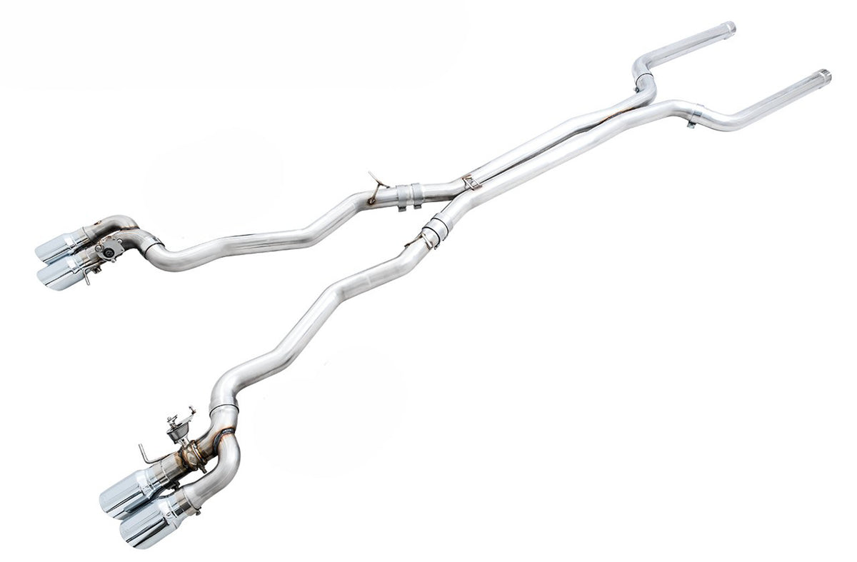 AWE SwitchPath™ Catback Exhaust for BMW F90 M5 - 4" Chrome Silver Tips