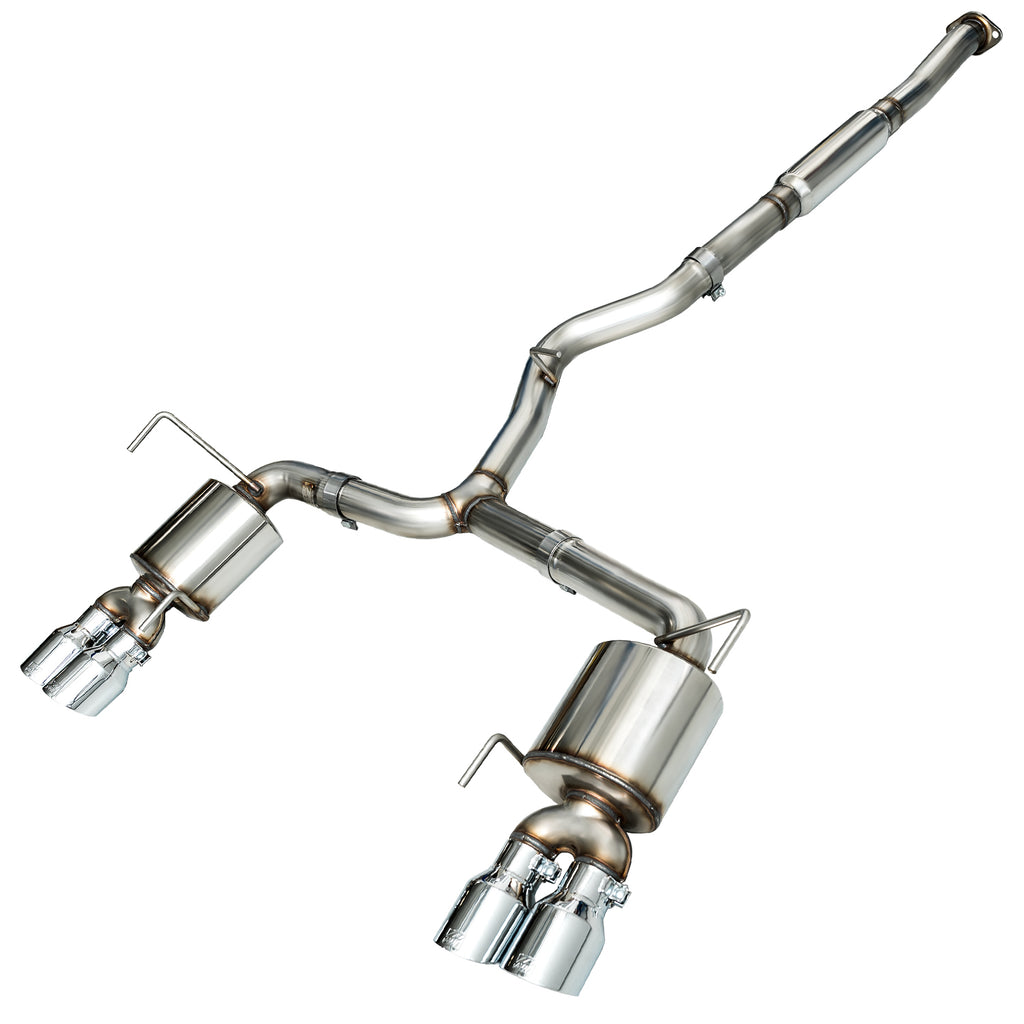 AWE Touring Edition Exhaust for 2015+ VA WRX Sedan - 4" Chrome Silver Quad Tips