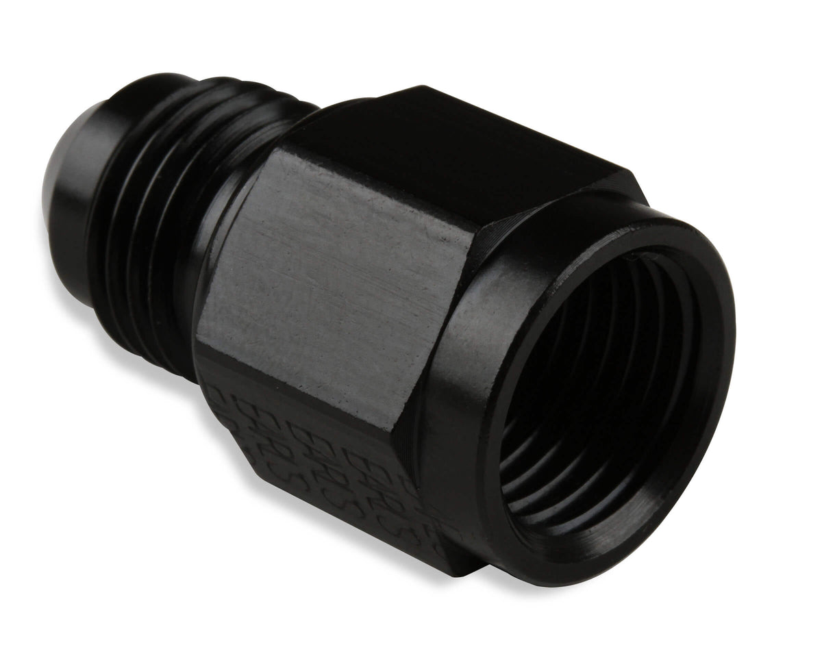 Extends the length of the AN Hose or Flare Fitting by the length of a Nut.