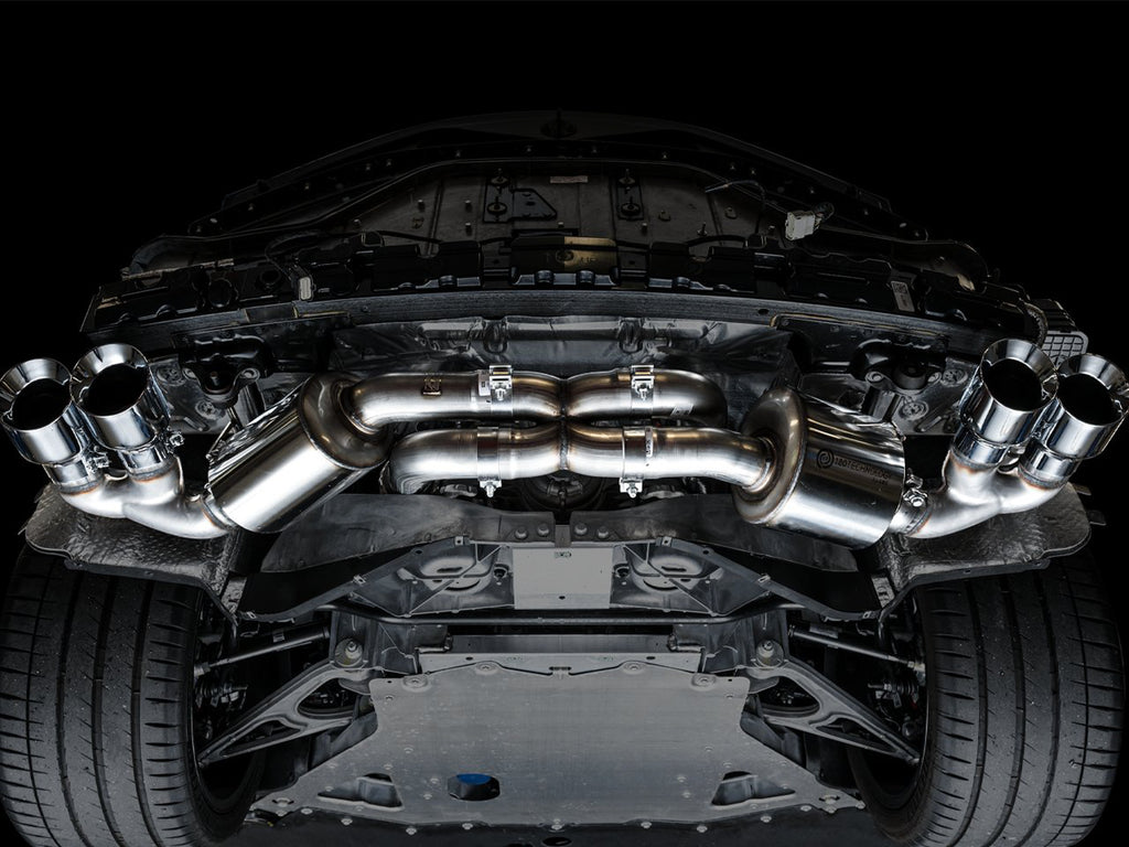 AWE Touring Edition Exhaust for C8 Corvette - 4.5" Chrome Silver Tips