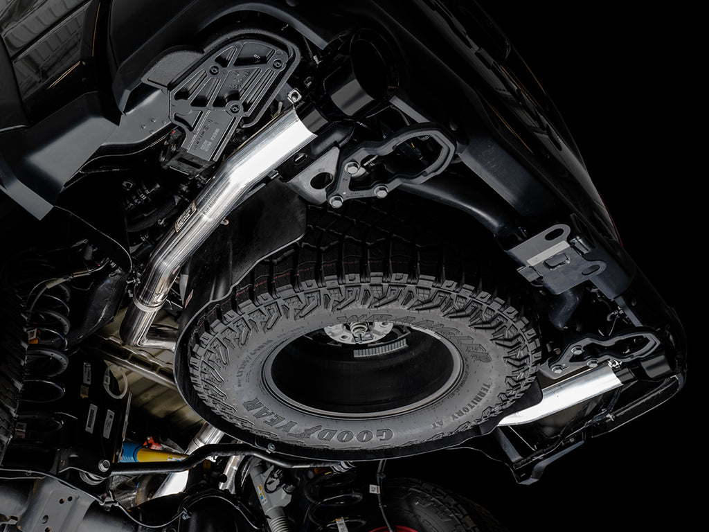 AWE 0FG Catback Exhaust for RAM TRX - 5" Diamond Black Tips