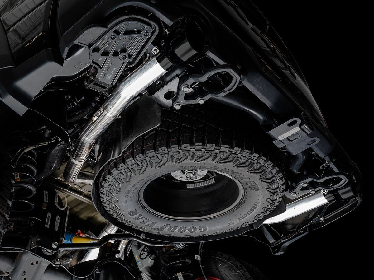 AWE 0FG Catback Exhaust for RAM TRX - 5" Diamond Black Tips