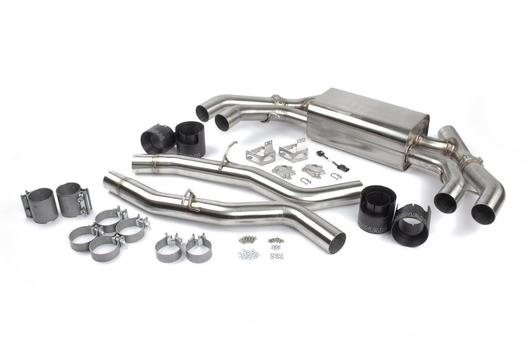 Closed Intake / Black Exhaust / X-Pipe / Springs + Bumpstops / ZF8 Pedal Pads