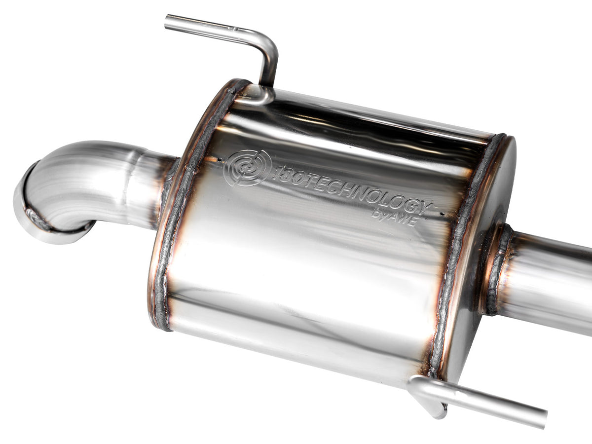 AWE 0FG Exhaust for Subaru Outback 2.4T - Dual BashGuards