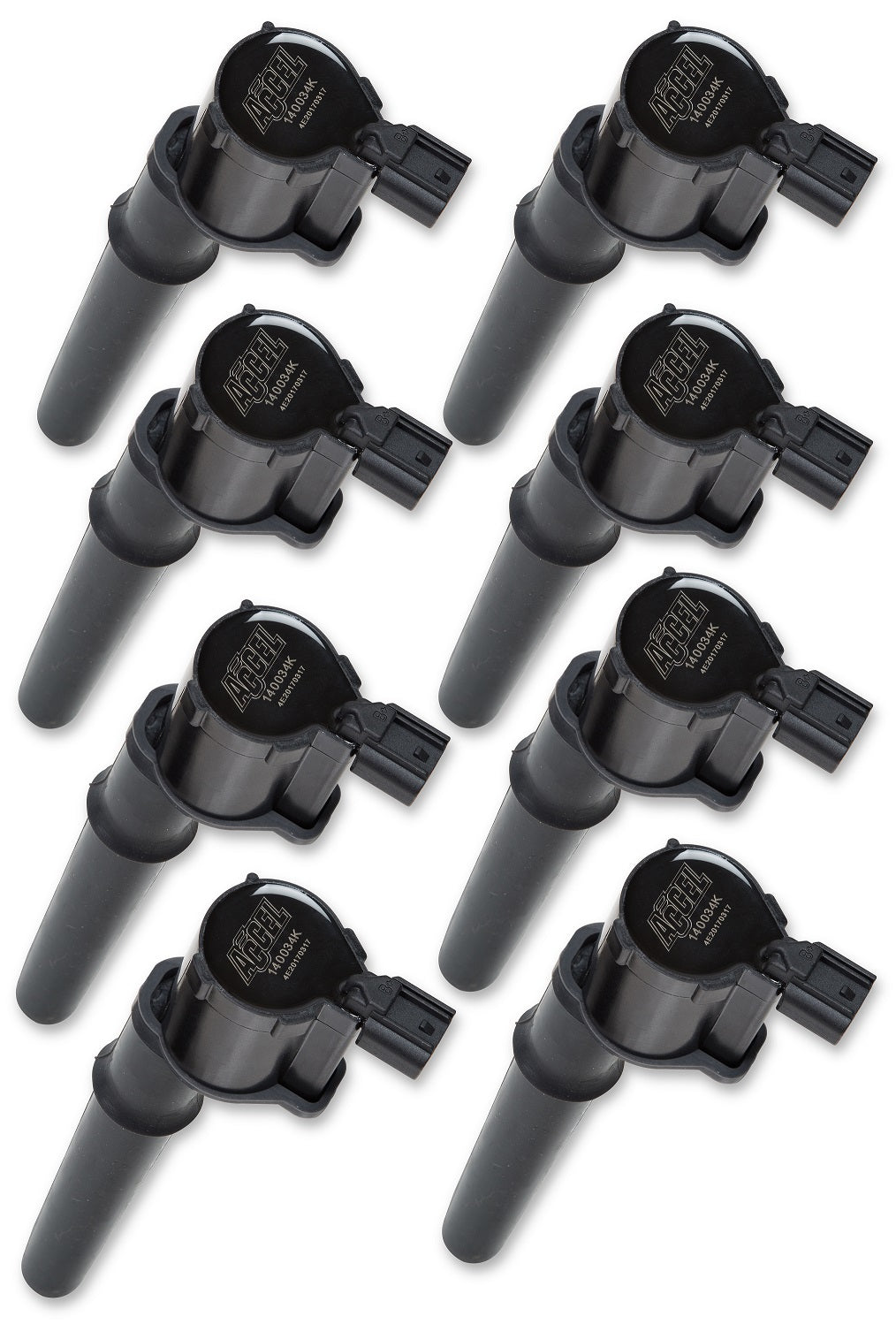 Ignition Coil - SuperCoil -Ford 4 valve modular engine 4.6/5.4L‚ Black - 8 Pack - 8 Pack of 140034K, Ignition Coil, Super Coil, Coil-On-Plug, Ford 4-Valve, Each