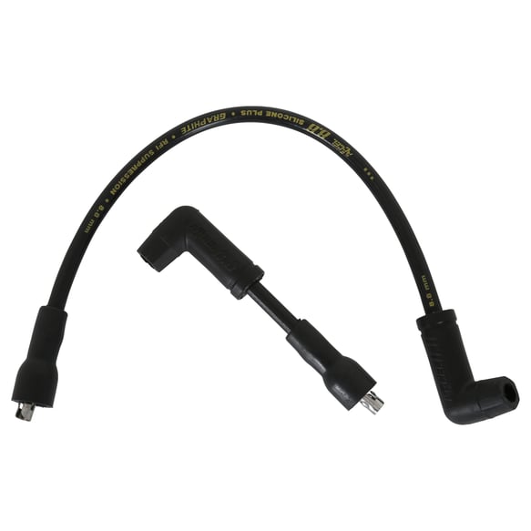 Custom Race Wire - Select Dyna & Touring Applications - 8.8mm - Spiral Core - Black