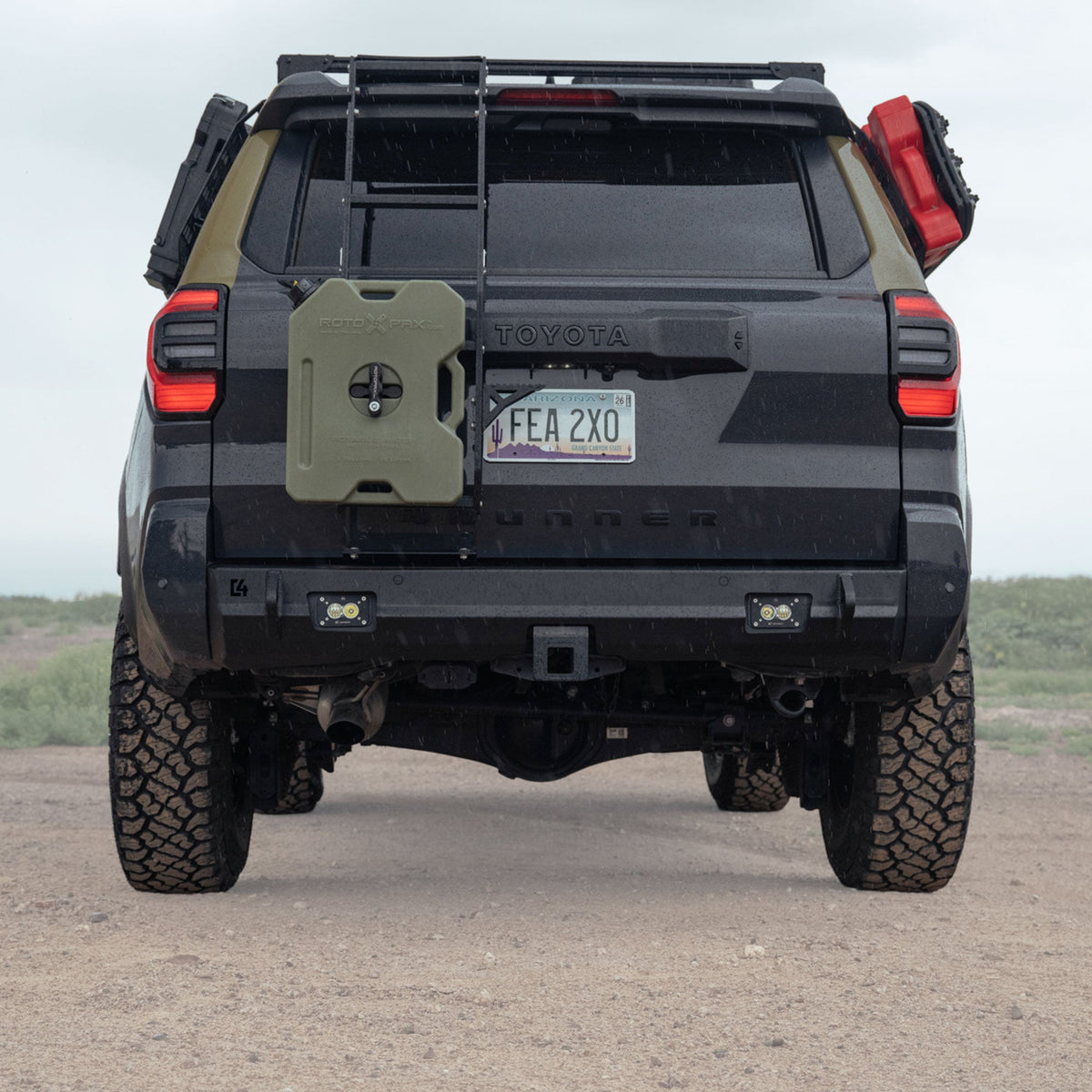 4Runner Lo-Pro Rear Bumper / 6th Gen / 2025+ / Raw (manufacturer reference photo)