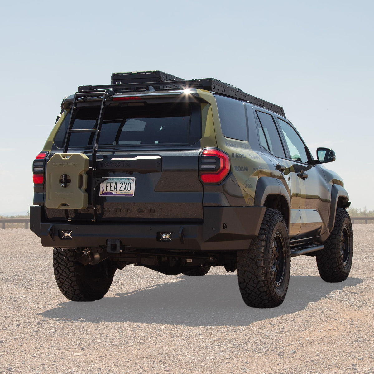 4Runner Overland Series High Clearance Rear Bumper / 6th Gen / 2025-2026 / Raw (manufacturer reference photo)