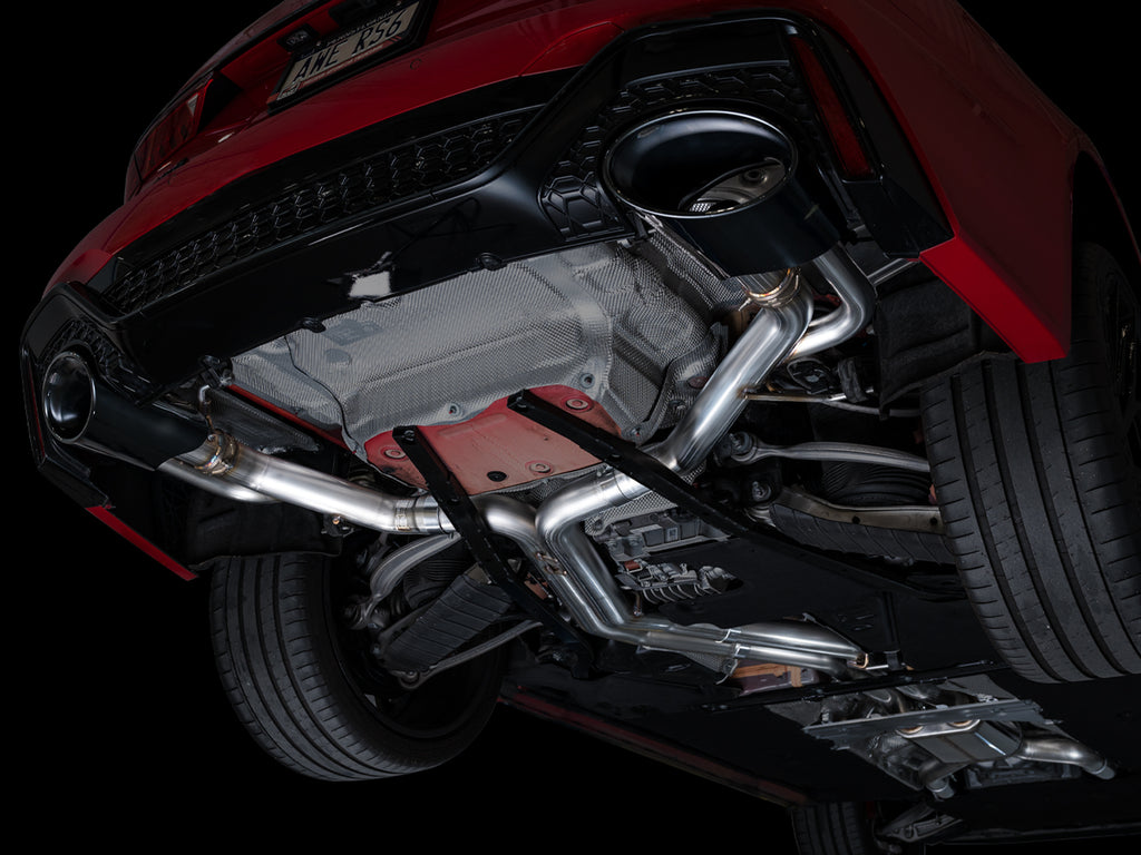 AWE SwitchPath™ Exhaust for C8 Audi RS 6/RS 7 - Diamond Black RS-style Tips
