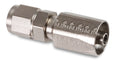 Power Steering Hose End - Straight -6 AN - Steel w/ Nickel Plated Finish