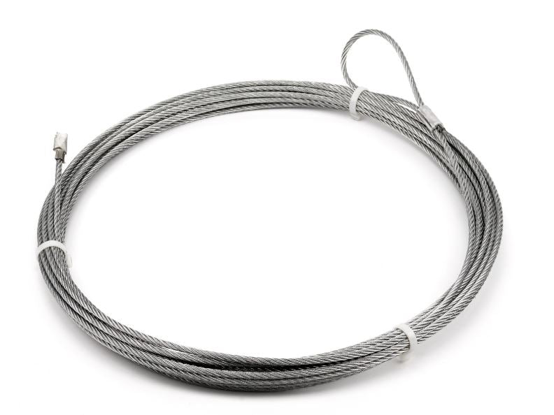 Replacement Steel Winch Rope - 1/4 in x 60 ft, Galvanized