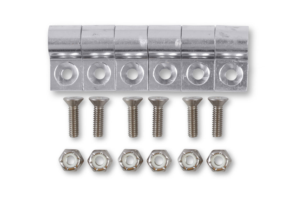 Line Clamp, 3/16", Package Of 6, Polished