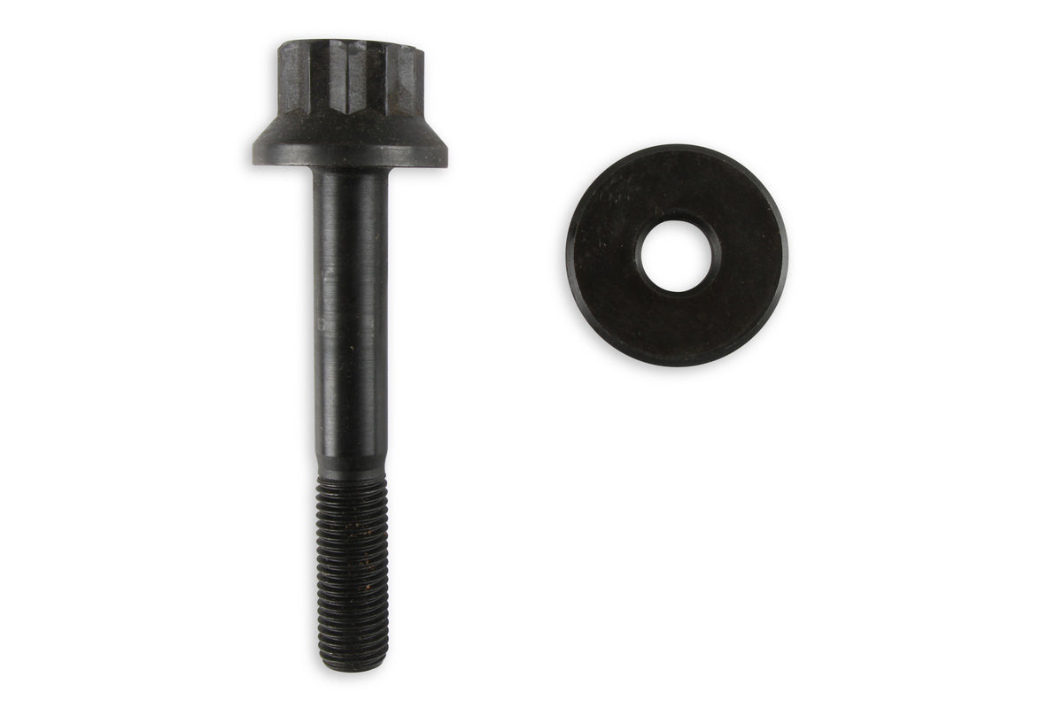 Harmonic Balancer Bolt w/ Thick Washer, GM LS1/LS6 4.8L-7.0L, 12-Point , 27mm Wrenching, 180,000 PSI, M16 x 2.0 x 4.330" Under Head Length.  Fits all versions of the GM LS engine - except the LS7/LS9/LSA.