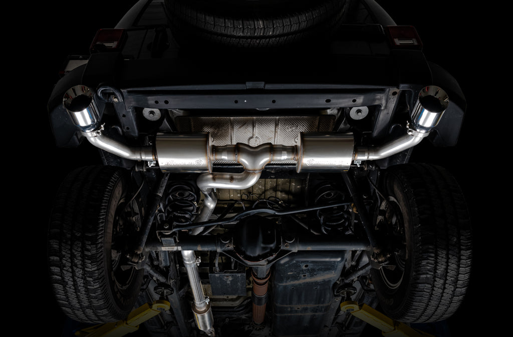 AWE Tread Edition Axleback Dual Exhaust for Jeep JK/JKU 3.6L - Chrome Silver Tips