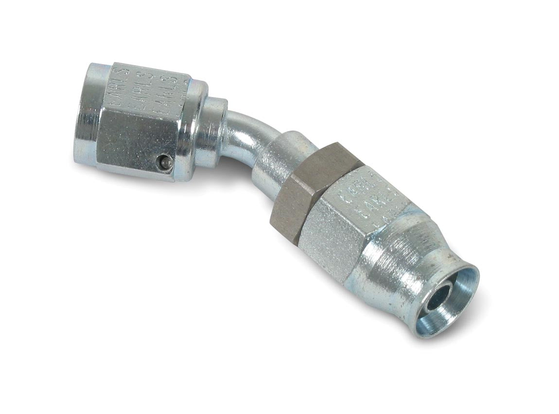 Speed-Seal Hose End Hose Size -6 Nut Size 6 Material Steel Adjustable Tube 45