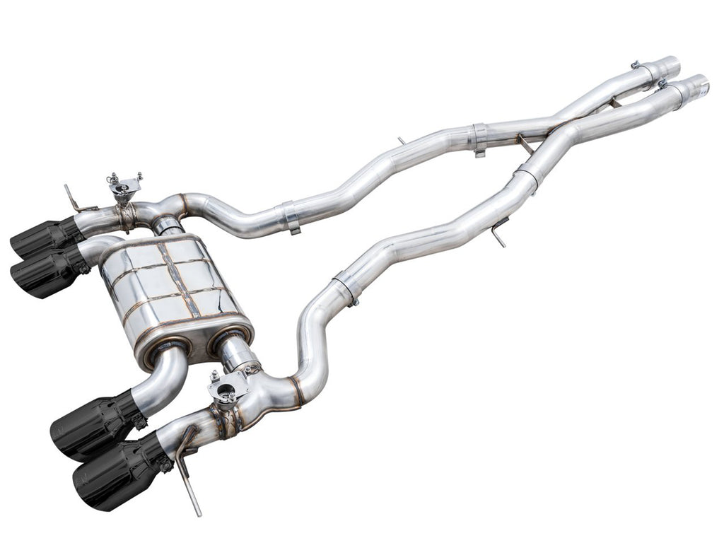 AWE SwitchPath Catback Exhaust for BMW G8X M3/M4 - 4.5" Diamond Black Tips