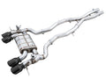 AWE SwitchPath Catback Exhaust for BMW G8X M3/M4 - 4.5" Diamond Black Tips