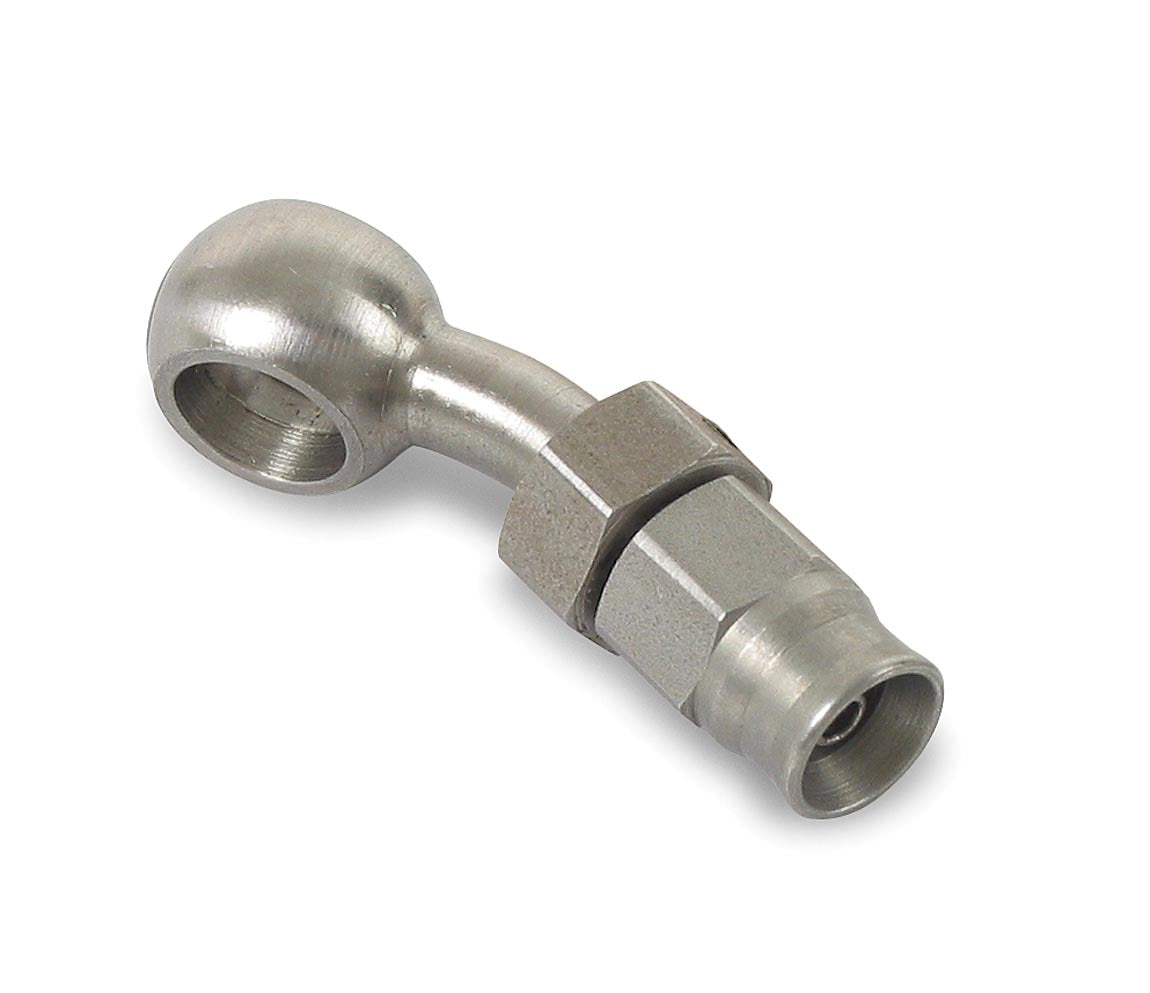 Speed-Seal Hose End Hose Size -3 H .425 in./Stainless Banjo Bolt Dia. .375 in. Or 10mm 30 Bent Adjustable Long