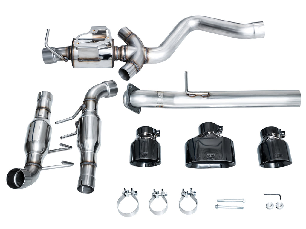 AWE Track Edition Exhaust for GR Corolla - Diamond Black Tips