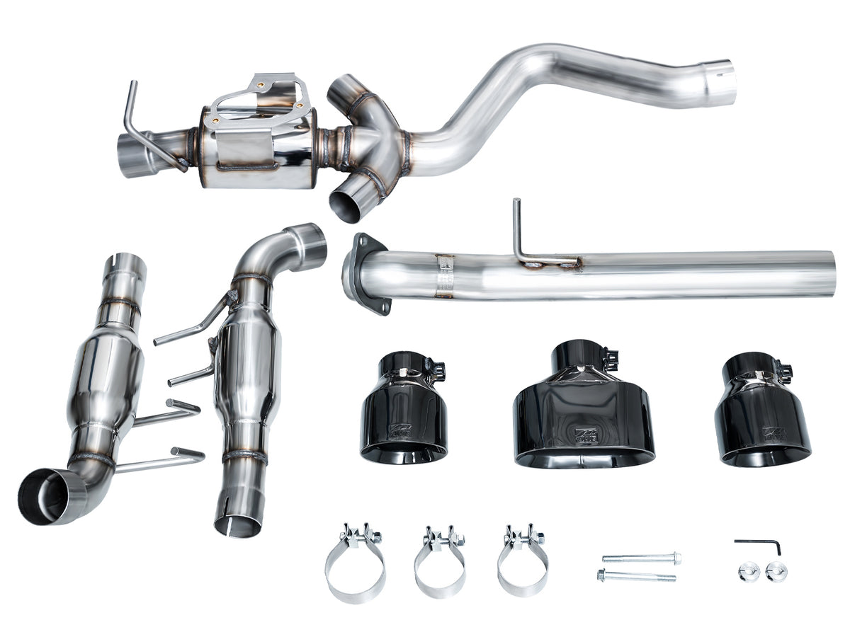 AWE Track Edition Exhaust for GR Corolla - Diamond Black Tips
