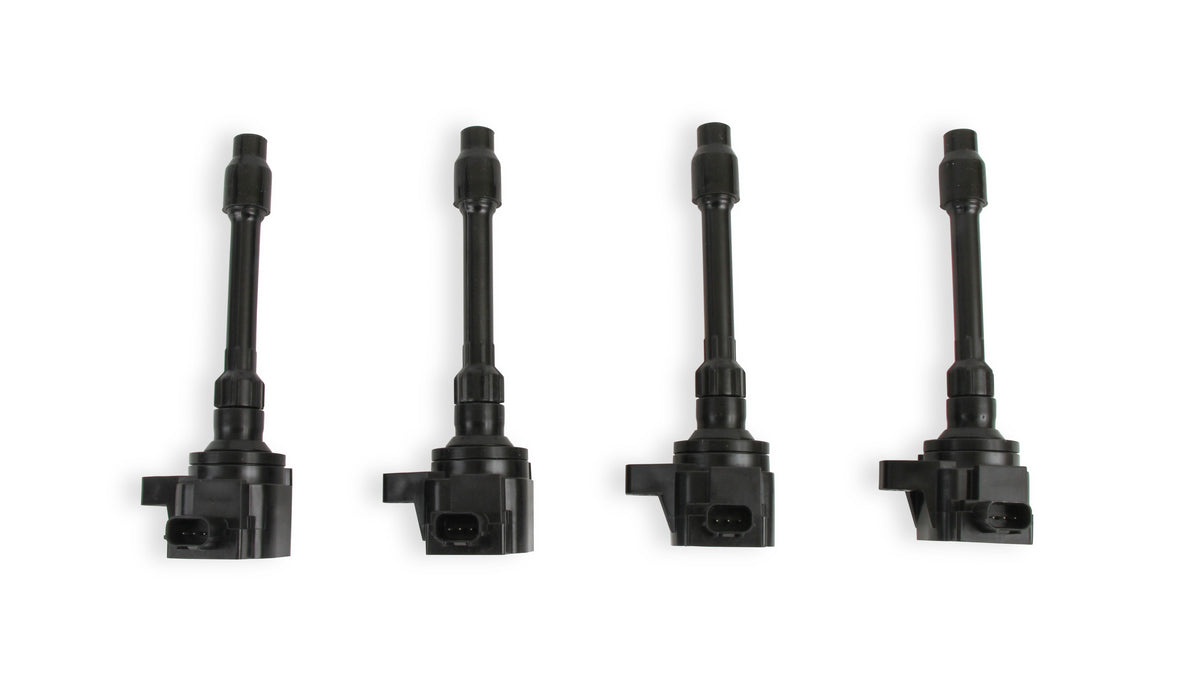 Ignition Coils - Honda 2.0L, 2.0L Turbo/ 1.5L 4-cylinder, Black, 4-Pack - Fits 2016 - 2020 Honda Civic 2.0L, 2.0L Turbo and 2015 - 2019 Honda Fit 1.5L, 4-cylinder engines.