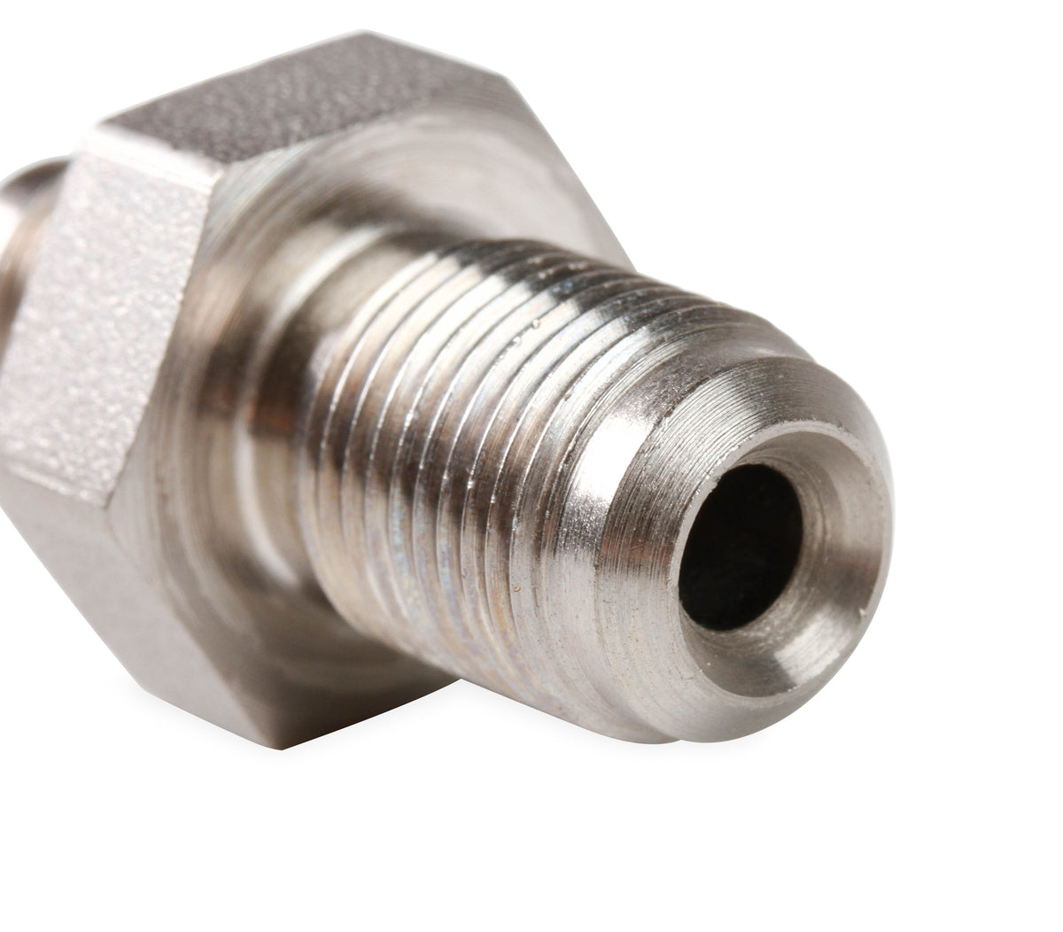 Brake Adapter Thread Size -3AN To M12x1.00mm Uniflare 2 Per Package Electroless Nickel Plated Steel. Package of 2 pieces.  Uniflare Fittings Fit Both Bubble & Inverted Flare.