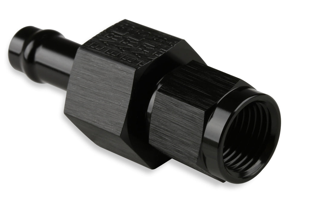 3/8 Vapor Guard Barb to -6 Female w/ 1/8 NPT Gage Port