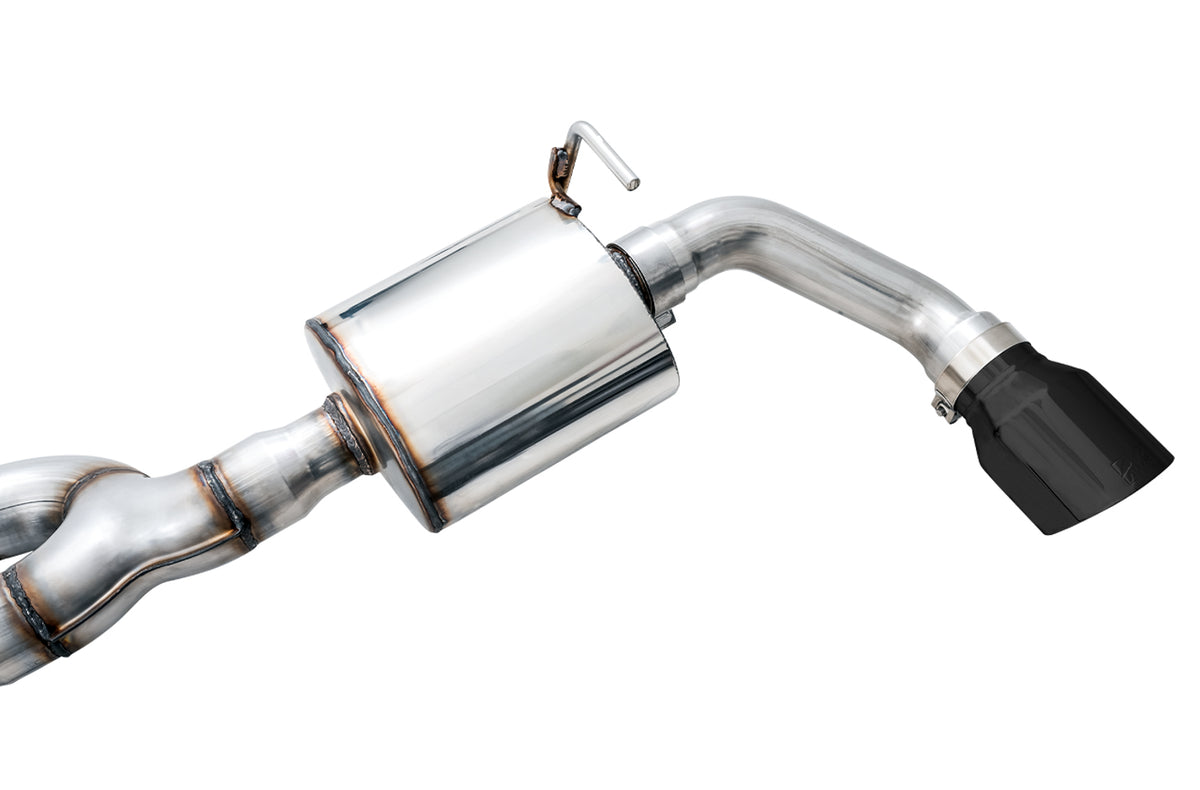 AWE Tread Edition Axleback Dual Exhaust for Jeep JK/JKU 3.6L - Diamond Black Tips