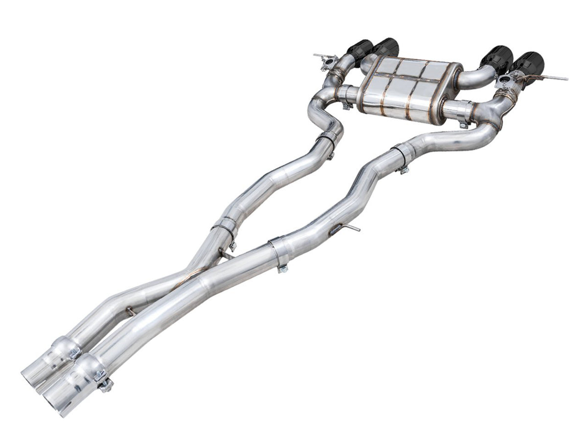 AWE SwitchPath Catback Exhaust for BMW G8X M3/M4 - 4.5" Diamond Black Tips